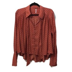 Free People Long Ruffle Sleeve
